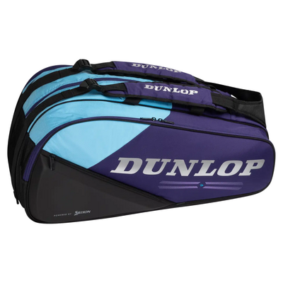 Dunlop FX Performance 12 Racket Backpack - Violet/Black/Cyan