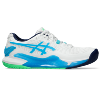 Asics Mens GEL-Resolution 9 Tennis Shoes - White/Digital Aqua