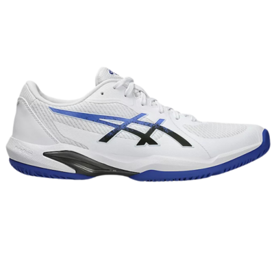 Asics Mens Solution Swift FF2 Clay Court Tennis Shoes - White/Dark Cobalt