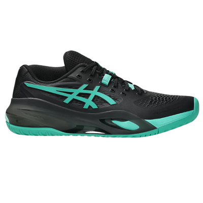 Asics Mens GEL-Resolution X Tennis Shoes - Black/Aurora Green
