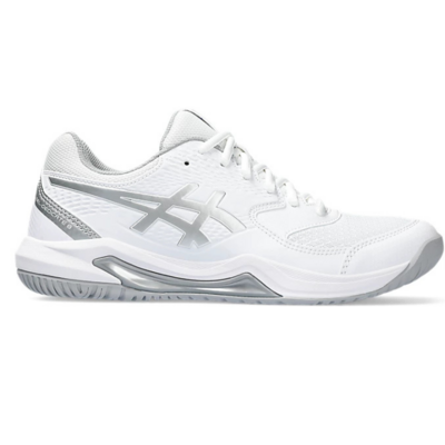 Asics Womens GEL-Dedicate 8 Tennis Shoes - White/Silver