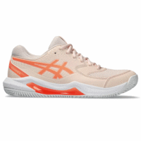 Asics Womens GEL-Dedicate 8 Clay Tennis Shoes - Pearl Pink/Sun Coral
