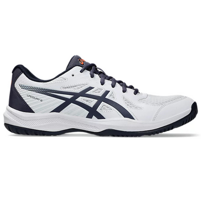 Asics Mens Upcourt 6 Indoor Court Shoes - White/Indigo