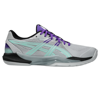 Asics Mens PowerBreak FF Indoor Shoes - Concrete / Illuminate Mint