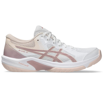 Asics Womens Beyond FF Indoor Court Shoes - White/Morganite