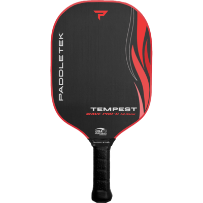 Paddletek Tempest Wave Pro-C 14.3mm Pickleball Paddle-Red