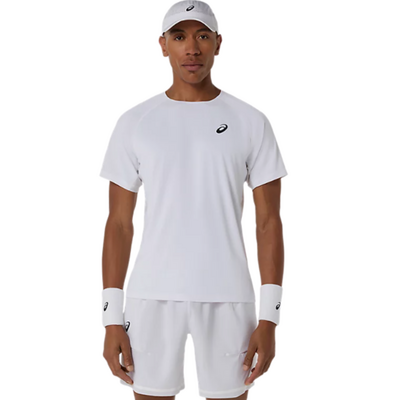 ASICS Mens Match SS Top- Brilliant White
