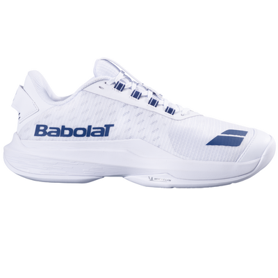 Babolat Mens Jet Tere 2 Wimbledon All Court Tennis Shoes - White/Blue Navy
