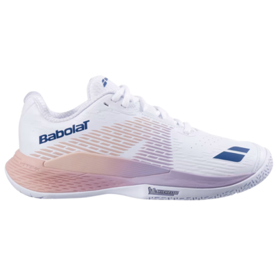 Babolat Womens Propulse Storm All Court Tennis Shoes - White/Sunset
