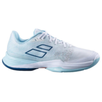 Babolat Womens Jet Mach III Tennis All Court Shoes - White / Angel Blue