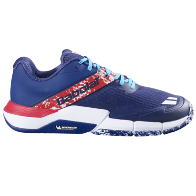 Babolat Mens Movea 2 Padel Shoes - Dark Blue/Chilli Red