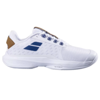 Babolat Mens Jet Tere 2 Wimbledon Sand Grass Tennis Shoes - White/Navy