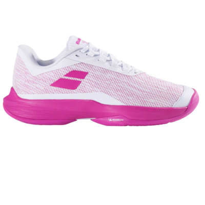 Babolat Womens Jet Tere 2 All Court Tennis Shoes - White/Fandango Pink