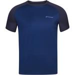 Babolat Boys Play Crew Neck Tee - Estate Blue