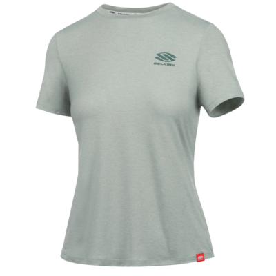Selkirk Womens Essentials Dual Soft Short Sleeve Tee- Grey