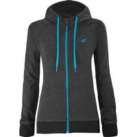 Babolat Girls Exercise Hood Jacket - Heather Black