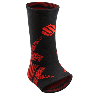 Selkirk 4D Knitted Ankle Support - Black/Red