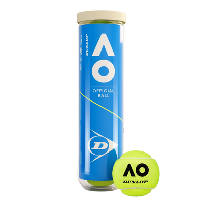 Dunlop Australian Open 2*4 Pet Cartonete Tennis Balls (4 Ball Can)