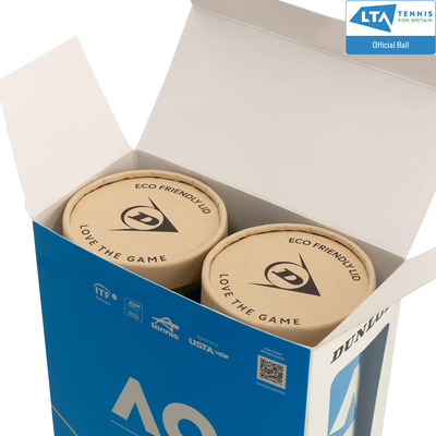 Dunlop Australian Open 2*4 Pet Cartonete Tennis Balls (4 Ball Can)