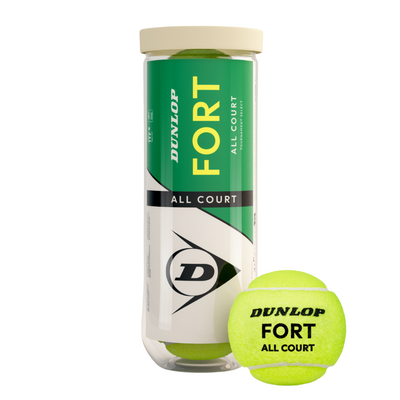 Dunlop Fort All Court Tournament Select Tennis Balls (3 Ball Can)