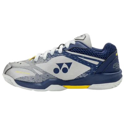 Yonex Power Cushion 65 VA Junior Badminton Shoes - Silver/Navy