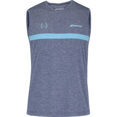 Babolat Mens Muscle Tank Tee Juan Lebron - Blue