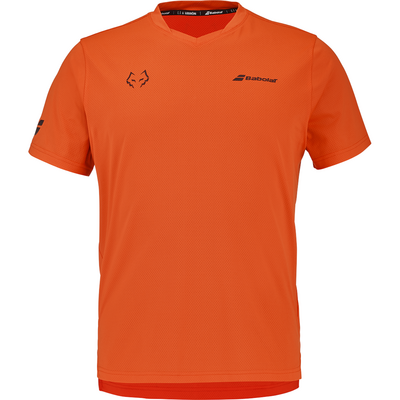 Babolat Mens Juan Lebron Padel Crew Neck Tee - Red/Orange