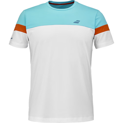 Babolat Mens Padel Crew Neck Tee - White
