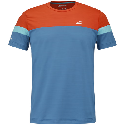 Babolat Mens Padel Crew Neck Tee - Oil Blue