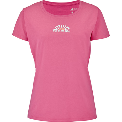 Babolat Women Perf Cotton Tee- Sun Kissed Coral