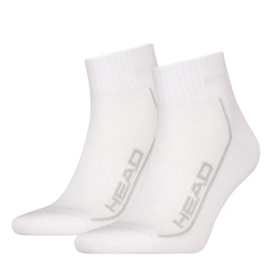 HEAD Socks Tennis Performance Quarter (2 Pack) - White