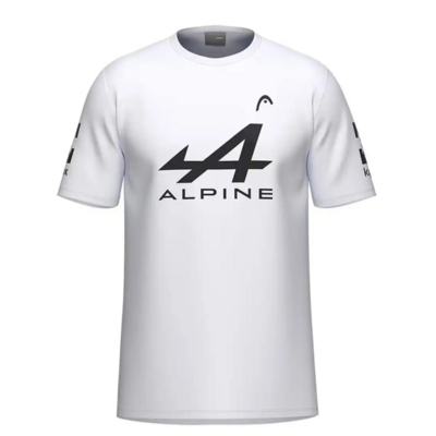 HEAD Mens T Shirt Arturo Coello Sponsor - White