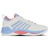 K-Swiss Womens Hypercourt Supreme 2 Tennis Shoes -Bright White /Open Air /Strawberry Ice