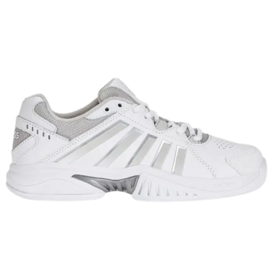 K-Swiss Womens Receiver V Carpet Tennis Shoes - White/Vapor Blue/Silver