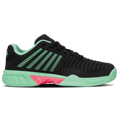 K-Swiss Womens Express Light 3 Tennis Shoes - Black/Neon/Pink