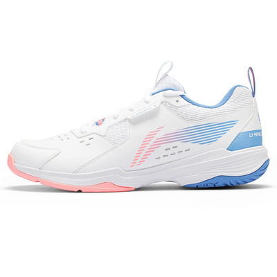 Li-Ning Mens Almighty Badminton Shoes - White/Azure Blue