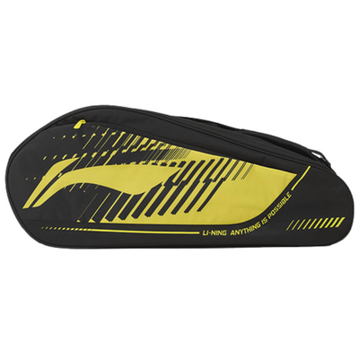 Li-Ning ABLV031 Badminton 3 Racket Bag - Black/Yellow