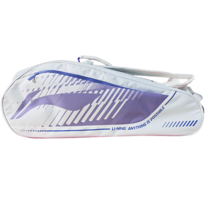 Li-Ning ABLV029 Badminton 6 Racket Bag - White/Purple