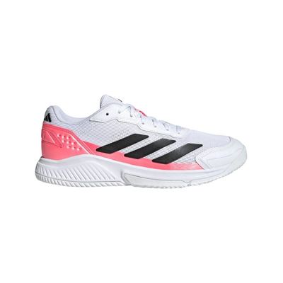 Adidas Mens Courtquick Padel Shoes - Cloud White/Solar Pink/Turbo Black