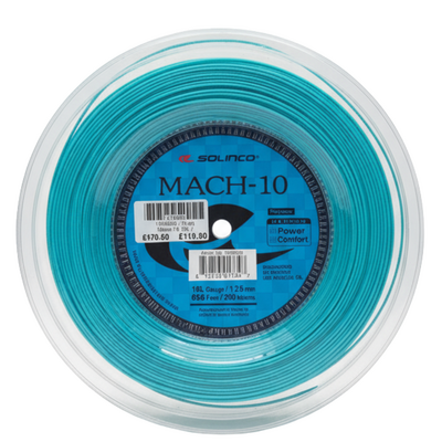 Solinco Mach 10 200m String String Reel - Cyan