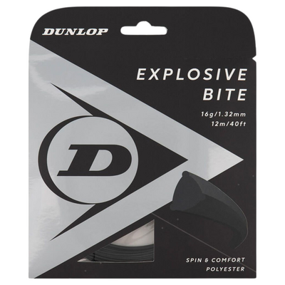 Dunlop Explosive Bite Tennis String Set - Black