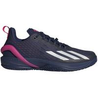 Adidas Mens Adizero Cybersonic Tennis Shoes - Blue/Zero Metallic