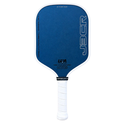 J3CR Crystal Blue Endurance Surface Pickleball Paddle - White      