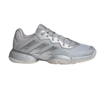 Adidas Kids Barricade Tennis Shoes - Silver Metallic / Dash Grey