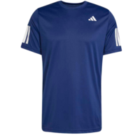 Adidas Mens Club 3 Striped Tee - Navy