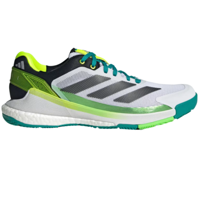 Adidas Mens Crazyquick Boost Padel Shoes - Cloud White / Core Black / Lime Burst