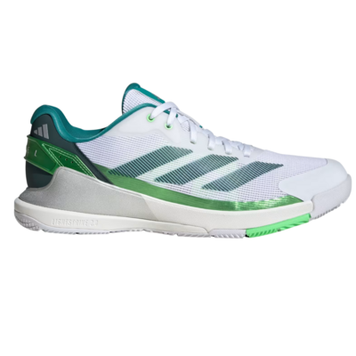 Adidas Mens Crazyquick Padel Shoes - White/Aurora/Lime