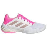 Adidas Womens Barricade 13 Tennis Shoes -White/Pink