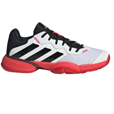Adidas Kids Barricade Tennis Shoes - Cloud White/Core Black/Lucid Red