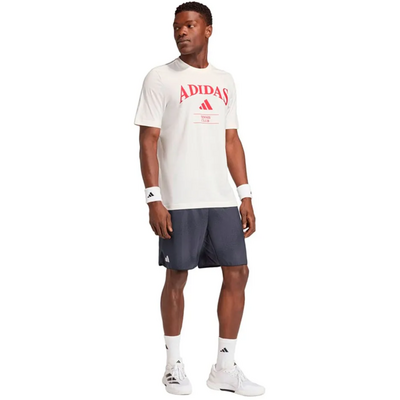 Adidas Mens Heritage Tee - Chalk White/Power Red